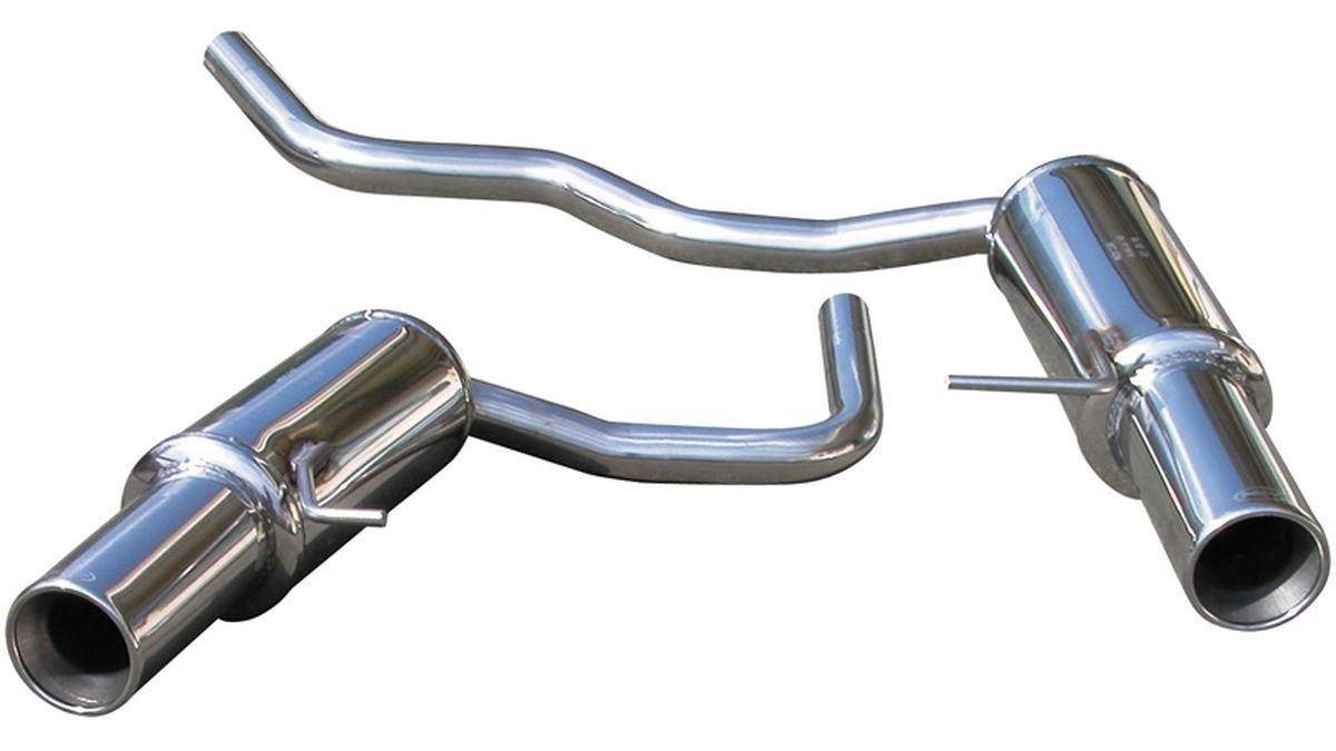 100%25+Inox+%C3%89chappement+Double+sur+mesure+pour+Audi+A4+8E+1.8T+2001-+Droite%2FGauche+102mm